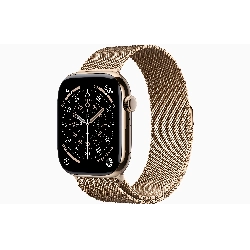 Apple Watch Series 11 46 мм, Gold Titanium Case, Gold Milanese Loop, M/L