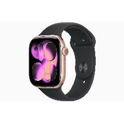 Apple Watch Series 11 42 мм, Rose Gold Aluminium Case, Black, M/L
