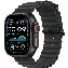 Apple Watch Ultra 2 49mm Black Titanium Case Ocean Band, Black