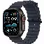 Apple Watch Ultra 2 49mm Black Titanium Case Ocean Band, Navy