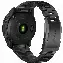 Garmin Fenix 7X Pro, Sapphire Solar DLC Titanium Carbon Gray/Vented Titanium Bracelet, 010-02778-30