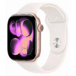 Apple Watch Series 11 42 мм, Rose Gold Aluminium Case, Light Blush, M/L
