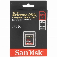 Карта памяти SanDisk 128GB CFexpress Extreme PRO (1700R/1200W) (SDCFE-128G)