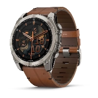 Умные часы Garmin Fenix 8, Amoled Sapphire Titanium Graphite, 51 мм, 0100290540, Chestnut