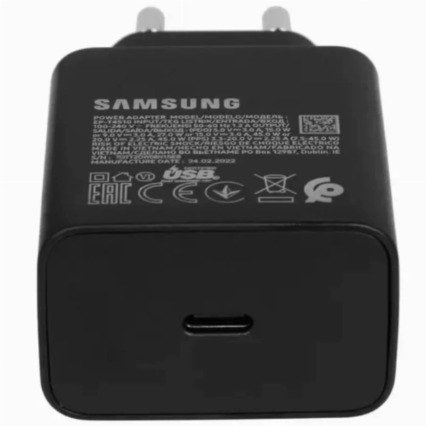 Сетевое зарядное устройство Samsung 45W PD Power Adapter with USBC to C Cable (1.8m)