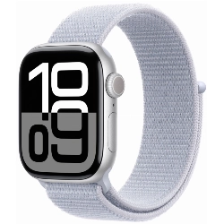  Apple Watch Series 10 46 мм, Aluminium Case GPS, Sport Loop, Silver