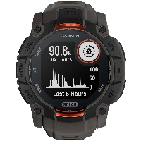 Умные часы Garmin Instinct 3, 50 мм, Solar Black/Charcoal (010-02935-00)