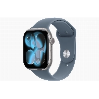 Apple Watch Series 11 46 мм, Space Gray Aluminium Case, Anchor Blue, S/M