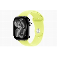 Apple Watch Series 11 46 мм, Jet Black Aluminium Case, Neon Yellow, M/L