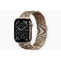 Apple Watch Series 11 46 мм, Gold Titanium Case, Gold Milanese Loop, M/L