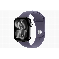 Apple Watch Series 11 46 мм, Jet Black Aluminium Case, Purple Fog, S/M