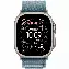Apple Watch Ultra 3 49mm Titanium Case with Light Blue Alpine Loop, M