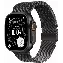 Apple Watch Ultra 3 49mm Black Titanium Case Milanese Loop, Black, L