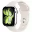 Apple Watch Series 11 42 мм, S/M 130-200 мм, Silver Aluminium Case, Starlight