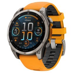 Умные часы Garmin Fenix 8, Amoled Sapphire, 51 мм, 010-02905-11, Spark Orange/Graphite