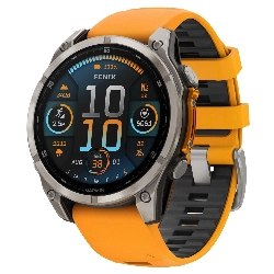 Умные часы Garmin Fenix 8, Amoled Sapphire, 47 мм, 010-02904-11, Spark Orange/Graphite