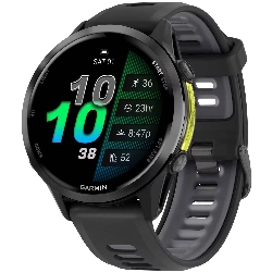 Умные часы Garmin Forerunner 970, 47mm, Carbon Grey DLC Titanium Black/Translucent Whitestone (010-02969-10)