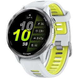 Умные часы Garmin Forerunner 970, 47mm, Titanium Whitestone/Translucent Amp Yellow (010-02969-11)