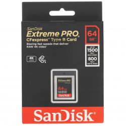 Карта памяти SanDisk 64GB Extreme PRO CFexpress Card Type B (SDCFE-064G-GN4NN)
