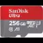 SanDisk 256GB Ultra microSDXC UHS-I Memory Card with Adapter - 150MB/s (SDSQUAC-256G-GN6MA)
