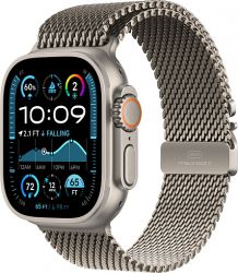 Apple Watch Ultra 2 2024 49, Natural Titanium Case with Milanese Loop, S