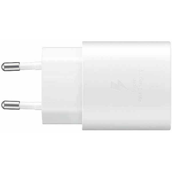 Сетевое зарядное устройство Samsung EP-TA800 + кабель USB Type-C, 25 Вт, RU, White, белый