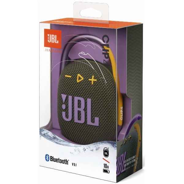 Портативная акустика JBL Clip 4, Green, зеленый
