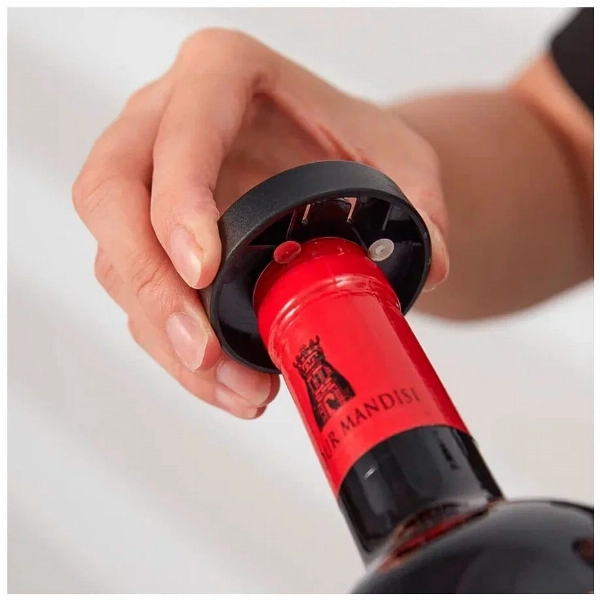Электрический штопор с набором аксессуаров для вина 4 в 1 Circle Joy Electric Wine Set, Black, черный