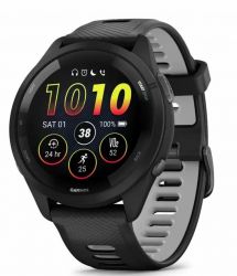 Умные часы Garmin Forerunner 265 Bezel and Case with Powder Gray Silicone Band 0100281010, Black, черный