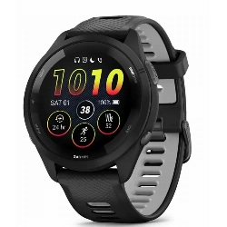 Умные часы Garmin Forerunner 265 Bezel and Case with Powder Gray Silicone Band 0100281010, Black, черный