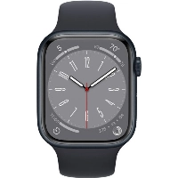 Apple Watch Series 8 41mm Aluminum Case with Sport Band, , размер S/M, Midnight, тёмная ночь