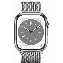 Apple Watch Series 8 45mm Stainless Steel Case with Milanese Loop, серебристая петля
