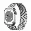 Apple Watch Series 8 45mm Stainless Steel Case with Milanese Loop, серебристая петля