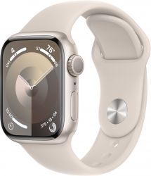 Apple Watch Series 9 45mm Aluminum Case with Sport Band, , размер M/L, Starlight, "сияющая звезда"