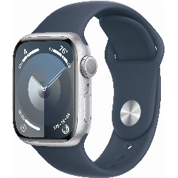 Apple Watch Series 9 45mm Aluminum Case with Sport Band, , размер M/L, Silver, серебристый 