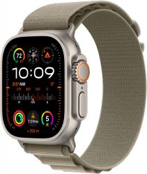 Apple Watch Ultra 2 49mm Titanium Case Alpine Loop, оливковый, размер S