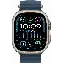 Apple Watch Ultra 2 49mm Titanium Case Ocean Band, Dark Blue