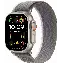 Apple Watch Ultra 2 49mm Titanium Case Trail Loop, /серый, размер M/L, Green, зеленый
