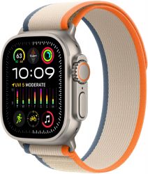 Apple Watch Ultra 2 49mm Titanium Case Trail Loop, /бежевый, размер S/M, Orange, оранжевый