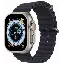 Apple Watch Ultra 49mm Titanium Case with Ocean Band, Midnight, тёмная ночь