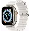Apple Watch Ultra 49mm Titanium Case with Ocean Band, White, белый