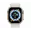 Apple Watch Ultra 49mm Titanium Case with Ocean Band, White, белый