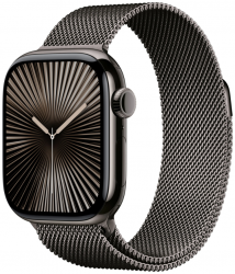 Apple Watch Series 10 42 мм, Titanium Case Cellular, Milanese Loop, Black
