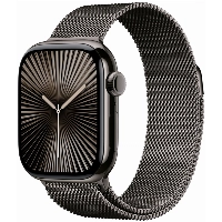 Apple Watch Series 10 42 мм, Titanium Case Cellular, Milanese Loop, Black