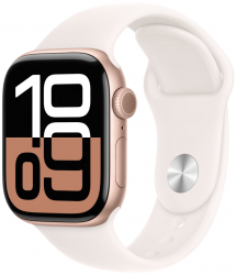 Apple Watch Series 10 42 мм, S/M 130-200 мм, Aluminium Case GPS, Rose Gold