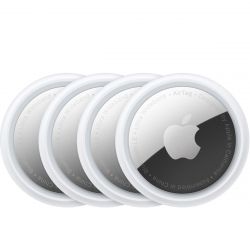 Трекер Apple AirTag белый/ 4 шт, Silver, серебристый 