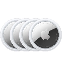 Трекер Apple AirTag белый/ 4 шт, Silver, серебристый 