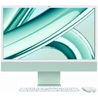 Apple iMac 24" Retina 4,5K, M3 (8C CPU, 10C GPU, 2023), 8 ГБ, 512 ГБ SSD, (MQRP3), Green, зеленый