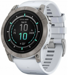 Умные часы Garmin Epix Pro Gen 2 Sapphire Edition 51 мм, 0100280411, Titanium/White