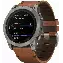 Умные часы Garmin Fenix 7X, Sapphire Solar Leather Black Brown 0100254119